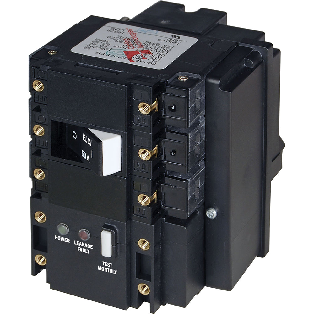 Blue Sea CSeries ELCI Main Circuit Breaker 120240V AC 50A 3104